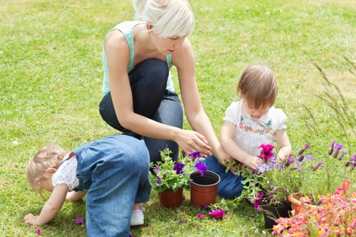 Maintaining a lush garden with proper pruning and irrigation systems